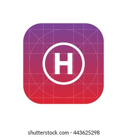 helicopter pad icon