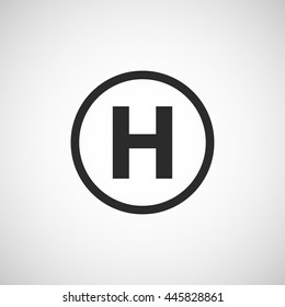 helicopter pad icon