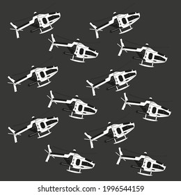 Helicopter rescue vector illustration background