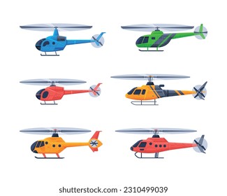 Helicopter as Rotorcraft with Horizontally-spinning Rotor Hovering in the Sky Vector Set