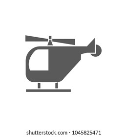 helicopter sign icon