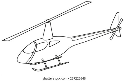 Helicopter silhouette