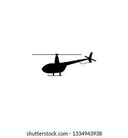 helicopter silhouette icon. Element of Air transport icon. Premium quality graphic design icon. Signs and symbols collection icon for websites, web design, mobile app