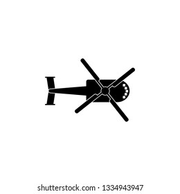 helicopter silhouette icon. Element of Air transport icon. Premium quality graphic design icon. Signs and symbols collection icon for websites, web design, mobile app