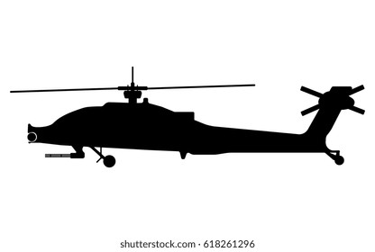 Helicopter Silhouette Military Equipment Icon Vector Stock Vector ...