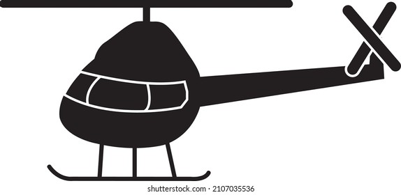 Diseño de iconos vectores de silueta de helicóptero..eps