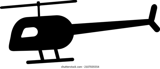 Helicopter silhouette vector icon design..eps