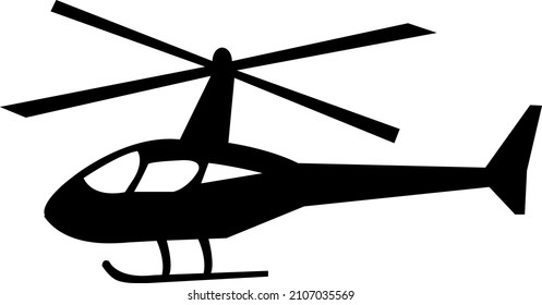 Helicopter silhouette vector icon design..eps