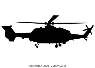 a helicopter silhouette vector illustration icon design aircraft 