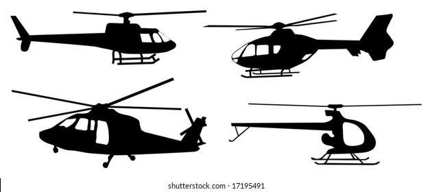 Helicopter Silhouettes