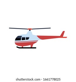 helicopter simple illustration vector clip art