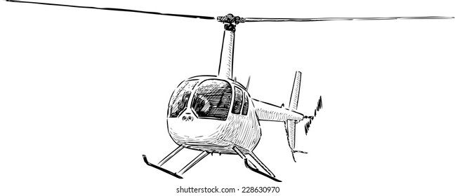 helicopter sketch