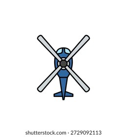 Hubschrauber Heckrotor Schaufel Luftfahrt mechanische Komponente Illustration