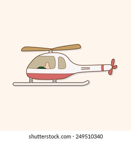 helicopter theme element vector,eps