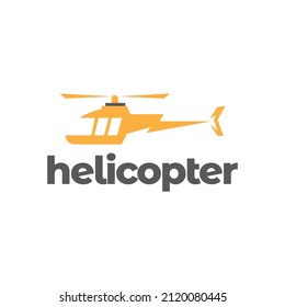 helicopter with thunderbolt logo design, vector graphic symbol icon sign illustration