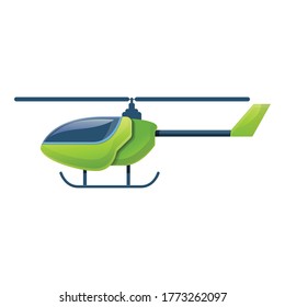 Helicopter toy remote control icon. Cartoon of helicopter toy remote control vector icon for web design isolated on white background