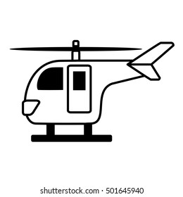 helicopter transport isolated icon vector illustration design