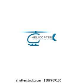 Helicopter transportation Logo Design vector