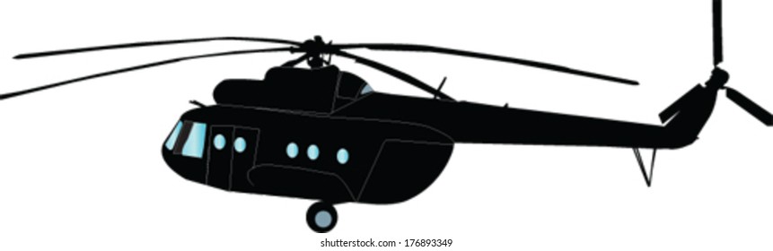 helicopter - vector