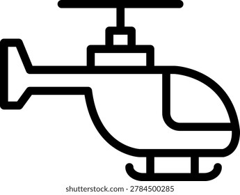 Helicopter Vector Design Icon Style