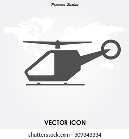 Helicopter vector icon