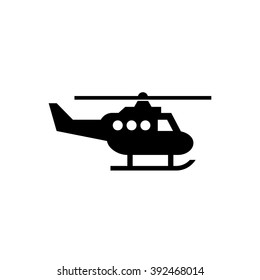 Helicopter. Vector icon