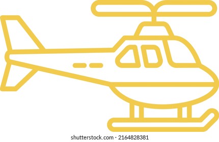 Helicopter vector icon. Can be used for printing, mobile and web applications.