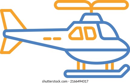 Icono vector helicóptero. Se puede usar para imprimir, móviles y aplicaciones web.