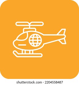 Icono vector helicóptero. Se puede usar para imprimir, móviles y aplicaciones web.