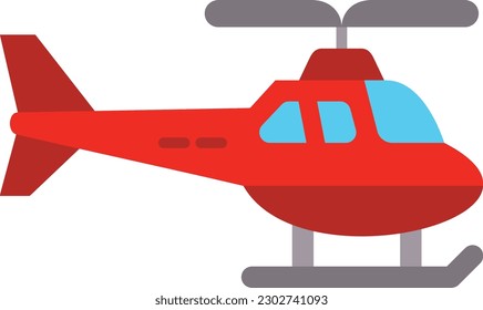 Icono vector helicóptero. Se puede usar para imprimir, móviles y aplicaciones web.