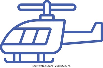 Helicopter vector icon. Can be used for printing, mobile and web applications.