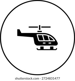 Icono de Vector de helicóptero. Se puede utilizar para aplicaciones de impresión, móviles y de Web.