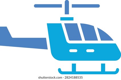 Helicopter vector icon. Can be used for printing, mobile and web applications.