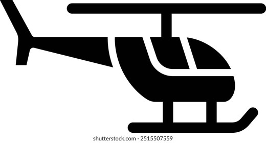 Helikopter-Vektorsymbol-Designgrafik