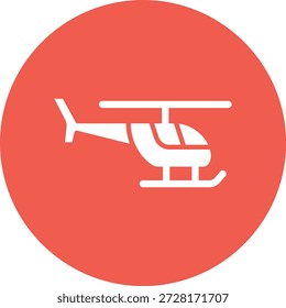Ilustração de design de ícone de vetor de helicóptero