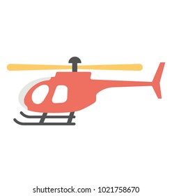 
Helicopter vector icon in flat design 
