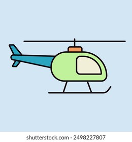 Icono de Vector de helicóptero. Símbolo del gráfico para el diseño del Sitio web y de los App del viaje y del turismo, logotipo, App, UI