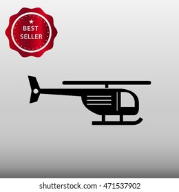 Helicopter Vector Icon Illustration