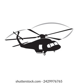 Helicóptero vector icono ilustración plantilla diseño