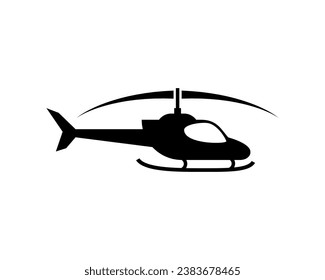 Icono vector helicóptero aislado en fondo blanco.