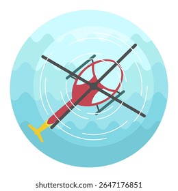 Helicopter vector icon. Travel. Summer. Summertime. Holiday. Vacation, eps 10
