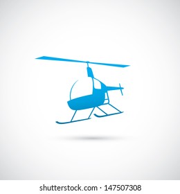Helicopter - vector illustration