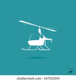 Helicopter - vector illustration