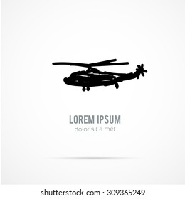 Helicopter - vector illustration