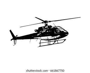 Helicopter vector illustration