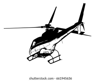 Helicopter vector illustration