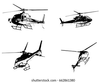 Helicopter vector illustration