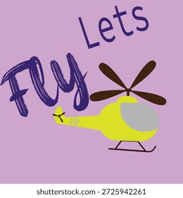 Arte de la Ilustración vectorial del helicóptero con el fondo ligero.