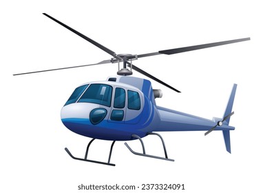 Helicopter vector illustration isolated on white background