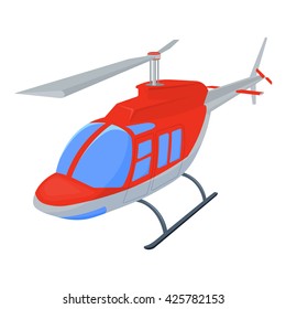 Helicopter vector illustration isolated on a white background